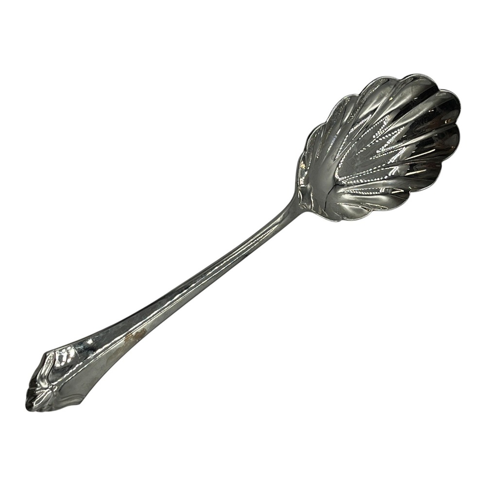 Community by Oneida Kebwood Silverplate Sugar Spoon Shell Bowl Scalloped Serving